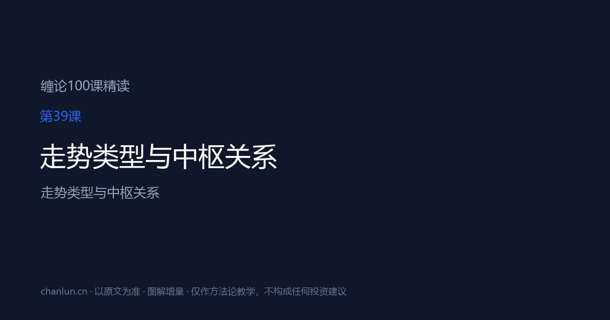 第39课 走势类型与中枢关系（原第39课）
