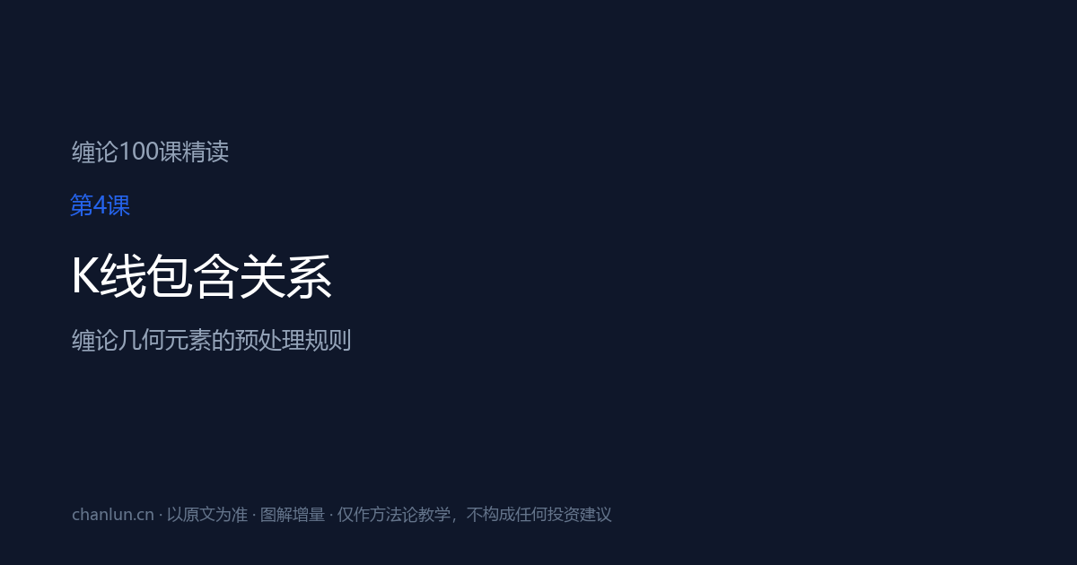 第4课 K线包含关系（原第4课）
