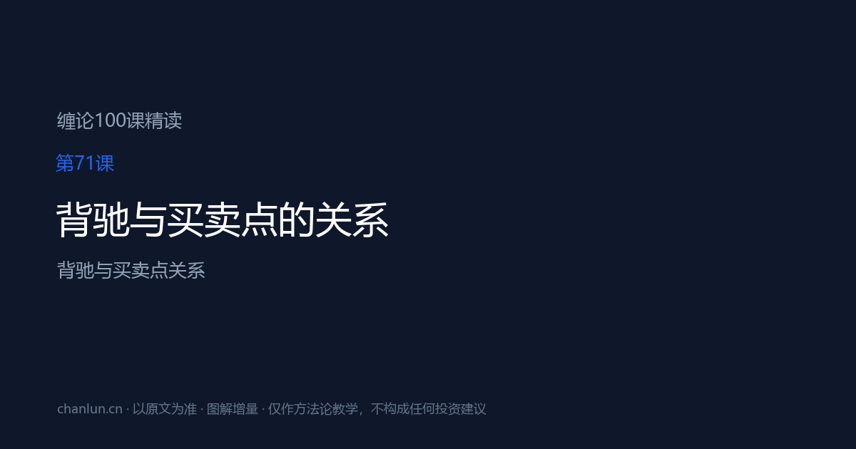 第71课 背驰与买卖点的关系（原第29课）