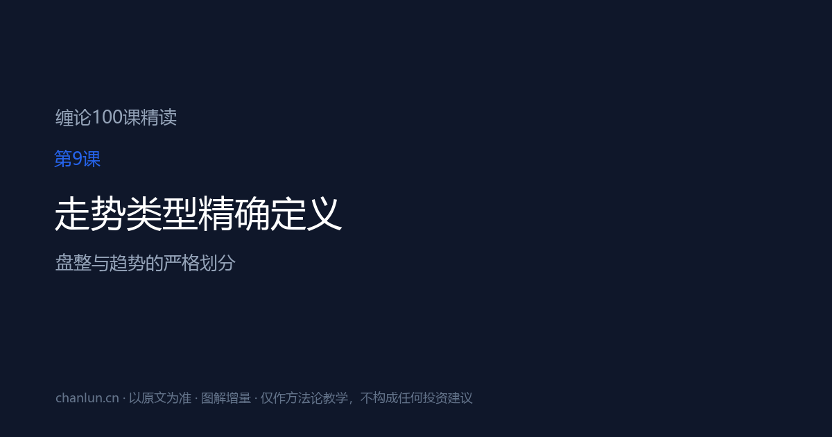 第9课 走势类型精确定义（原第9课）